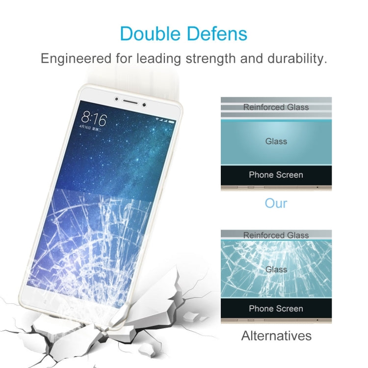 2 PCS for Xiaomi Mi Max 2 0.3mm 9H Surface Hardness 2.5D Explosion-proof Non-full Screen Tempered Glass Screen Film