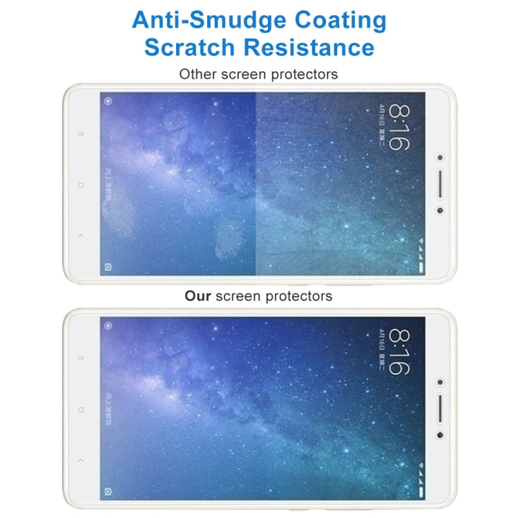 50 PCS for  Xiaomi Mi Max 2 0.3mm 9H Surface Hardness 2.5D Explosion-proof Non-full Screen Tempered Glass Screen Film, No Retail Package