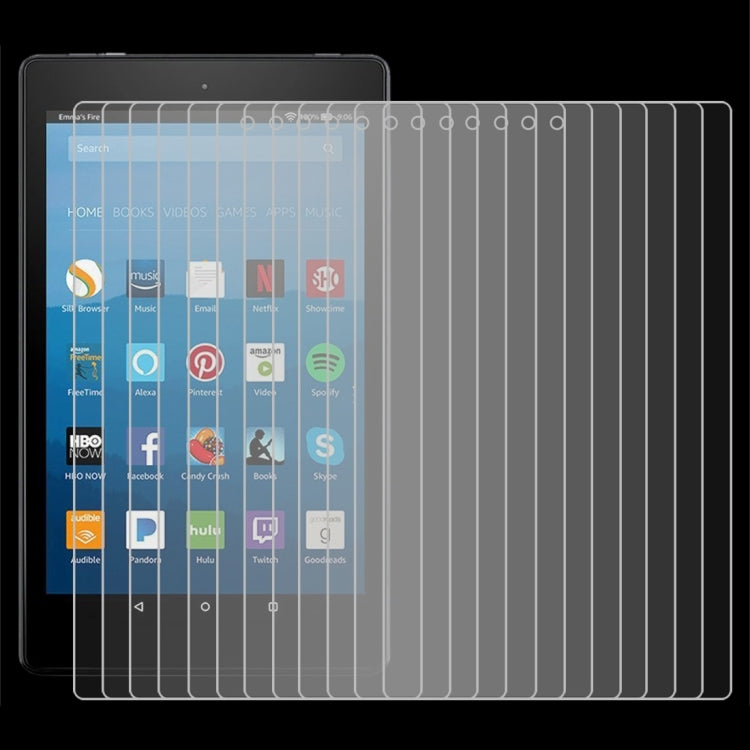 75 PCS 0.3mm 9H Full Screen Tempered Glass Film for Amazon Kindle Fire HD 8 2017