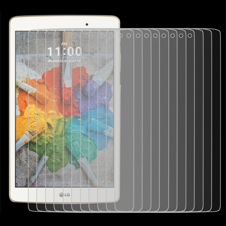 75 PCS 0.3mm 9H Full Screen Tempered Glass Film for LG G Pad X 8.0