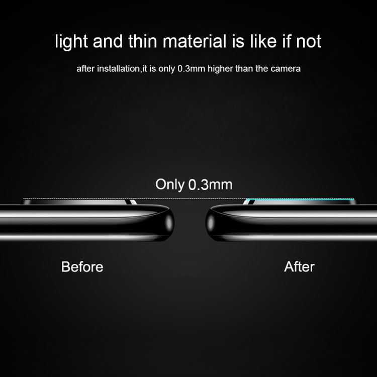 0.3mm 2.5D Transparent Rear Camera Lens Protector Tempered Glass Film for Google Pixel 3a