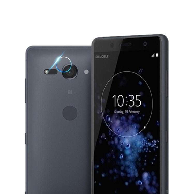0.3mm 2.5D Transparent Rear Camera Lens Protector Tempered Glass Film for Sony Xperia XZ2 Compact