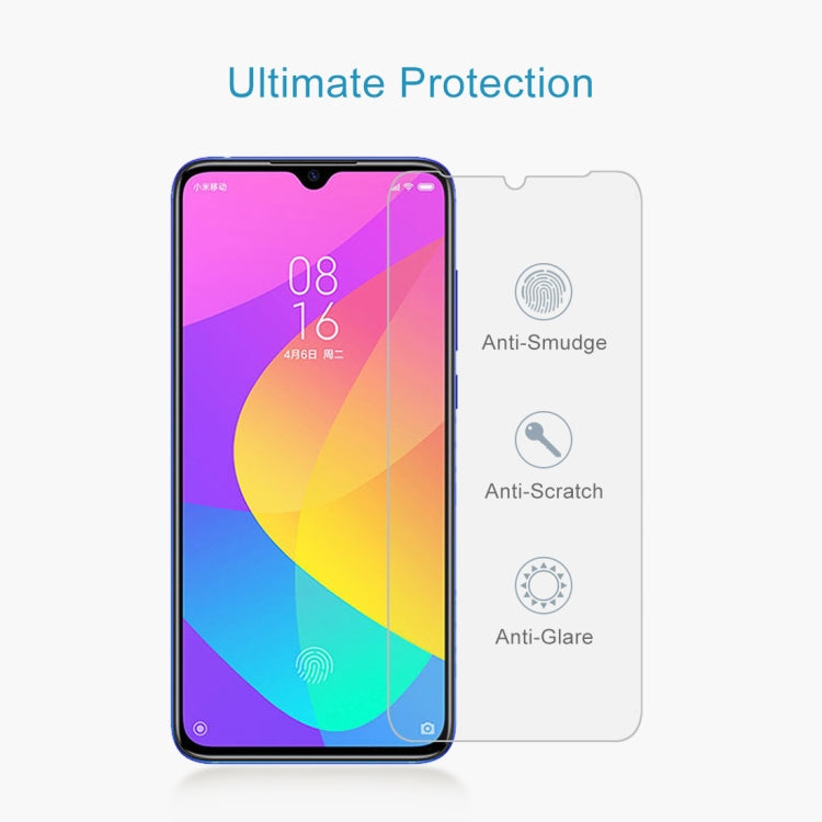 50 PCS 0.26mm 9H 2.5D Tempered Glass Film for Xiaomi Mi CC9