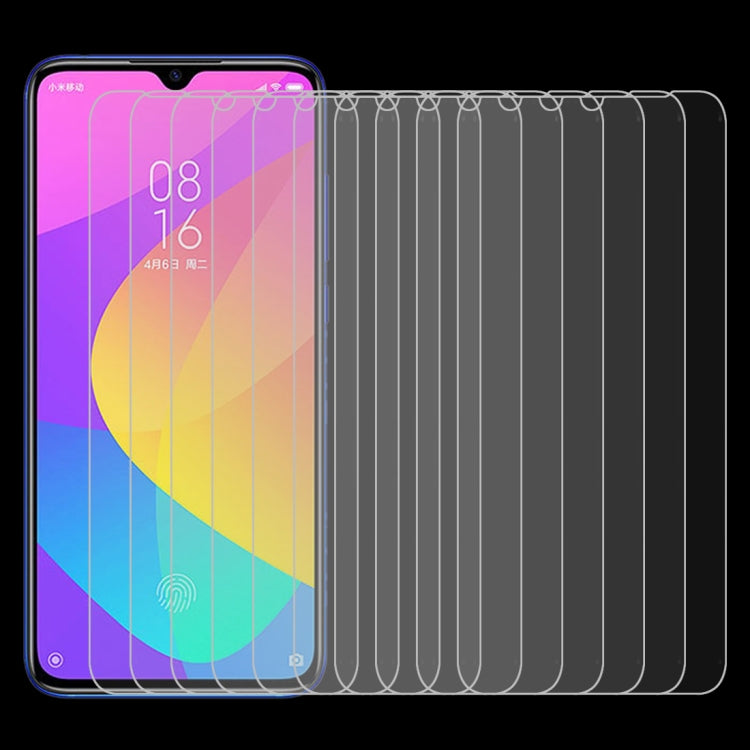 10 PCS 0.26mm 9H 2.5D Tempered Glass Film for Xiaomi Mi CC9