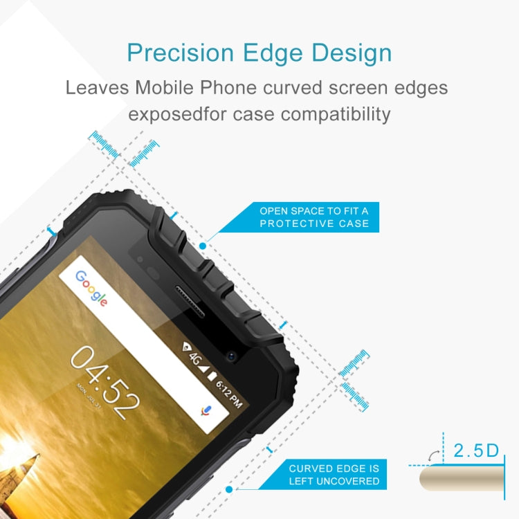 OCUBE for  Ulefone Armor 2 (MPH1592) 0.26mm 9H Surface Hardness 2.5D Explosion-proof Non-full Screen Tempered Glass Screen Film