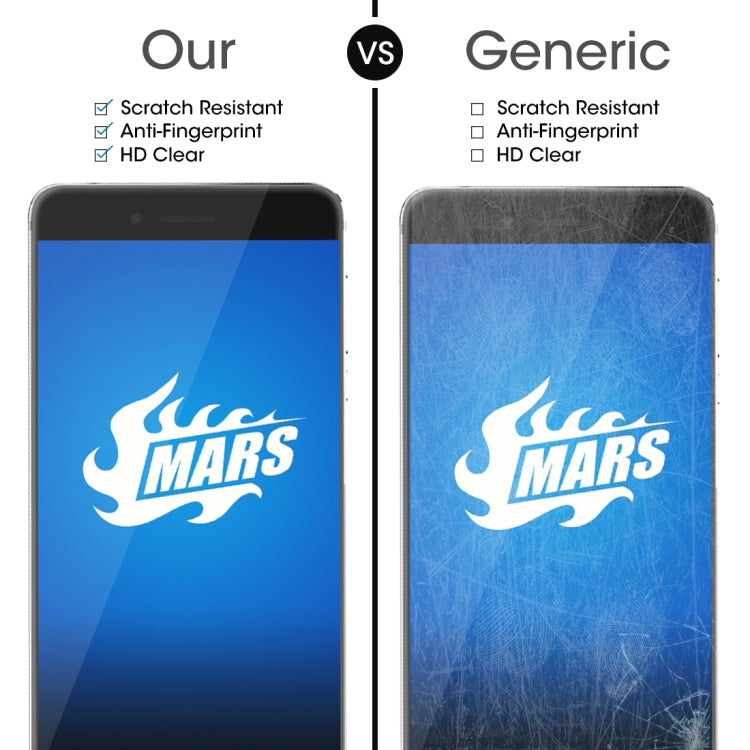 OCUBE for  vernee Mars Pro 0.26mm 9H Surface Hardness 2.5D Explosion-proof Full Screen Tempered Glass Screen Film