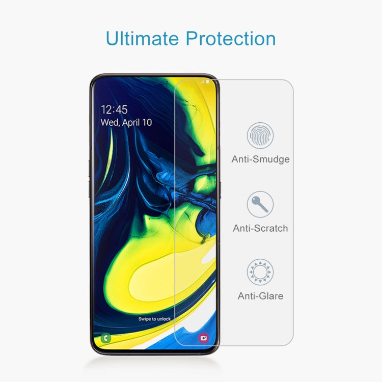 10 PCS 0.26mm 9H 2.5D Tempered Glass Film for Galaxy A80/A90