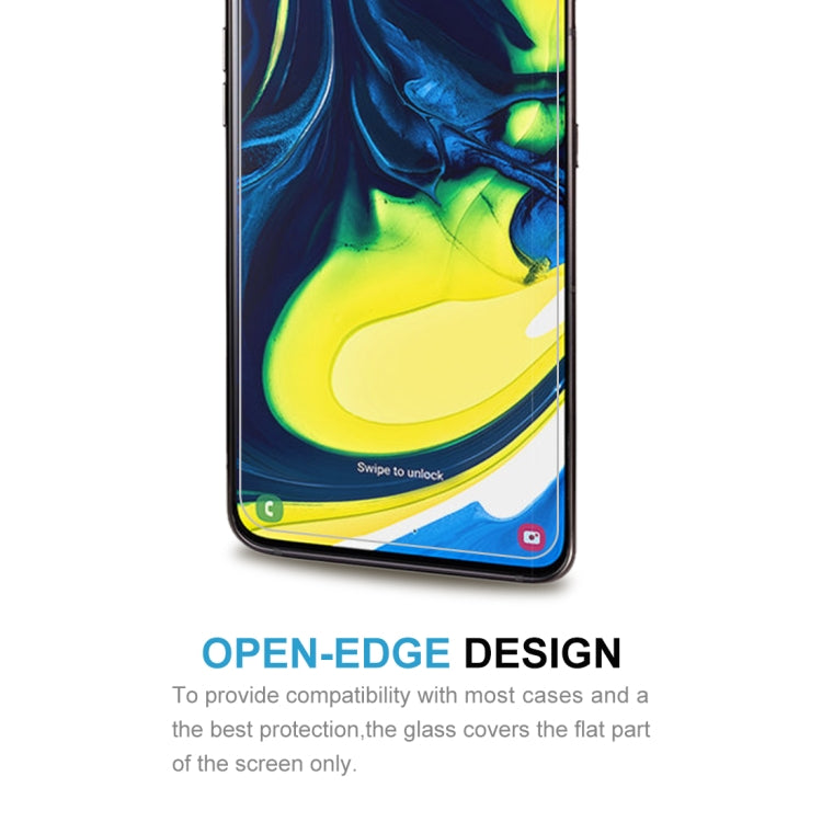 10 PCS 0.26mm 9H 2.5D Tempered Glass Film for Galaxy A80/A90