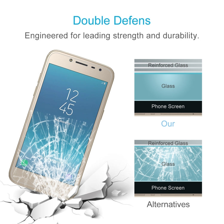 50 PCS 0.26mm 9H 2.5D Tempered Glass Film for Galaxy J2 Pro (2018), No Retail Package