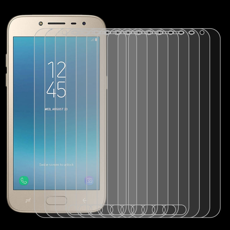50 PCS 0.26mm 9H 2.5D Tempered Glass Film for Galaxy J2 Pro (2018), No Retail Package