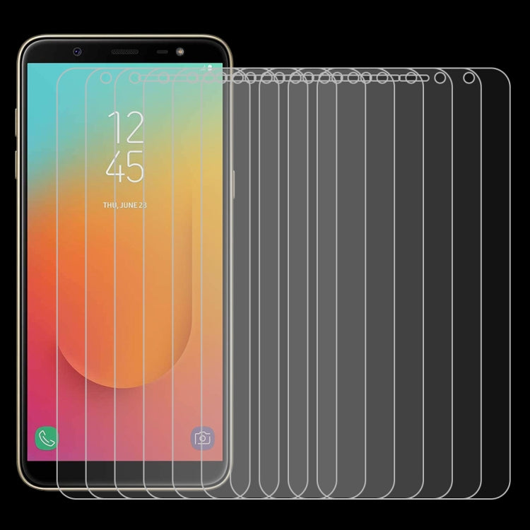 50 PCS 0.26mm 9H 2.5D Tempered Glass Film for Galaxy J8+, No Retail Package