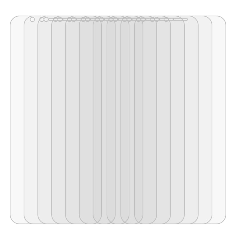 50 PCS 0.26mm 9H 2.5D Tempered Glass Film for Huawei Y6 2018, No Retail Package