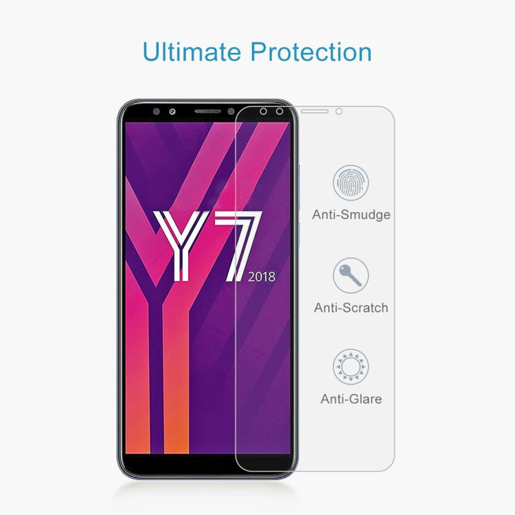 10 PCS 0.26mm 9H 2.5D Tempered Glass Film for Huawei Y7 2018