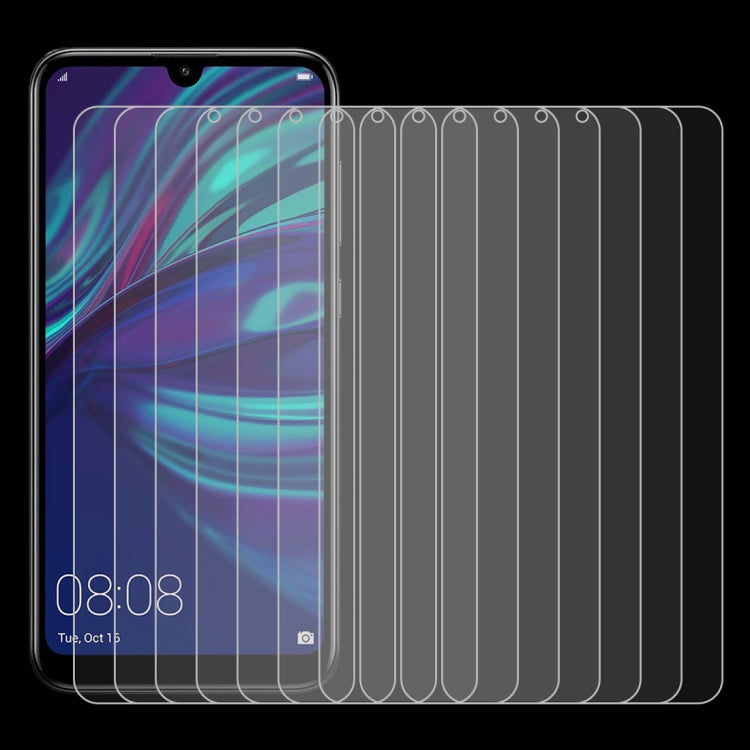 10 PCS 0.26mm 9H 2.5D Tempered Glass Film for Huawei Y7 2019