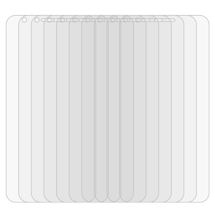 50 PCS 0.26mm 9H 2.5D Tempered Glass Film for LG K11 Plus, No Retail Package