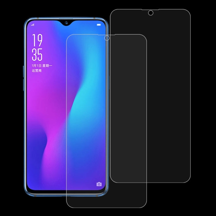 2 PCS 0.26mm 9H 2.5D Tempered Glass Film for OPPO R17 & R17 Pro