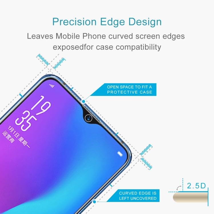2 PCS 0.26mm 9H 2.5D Tempered Glass Film for OPPO R17 & R17 Pro