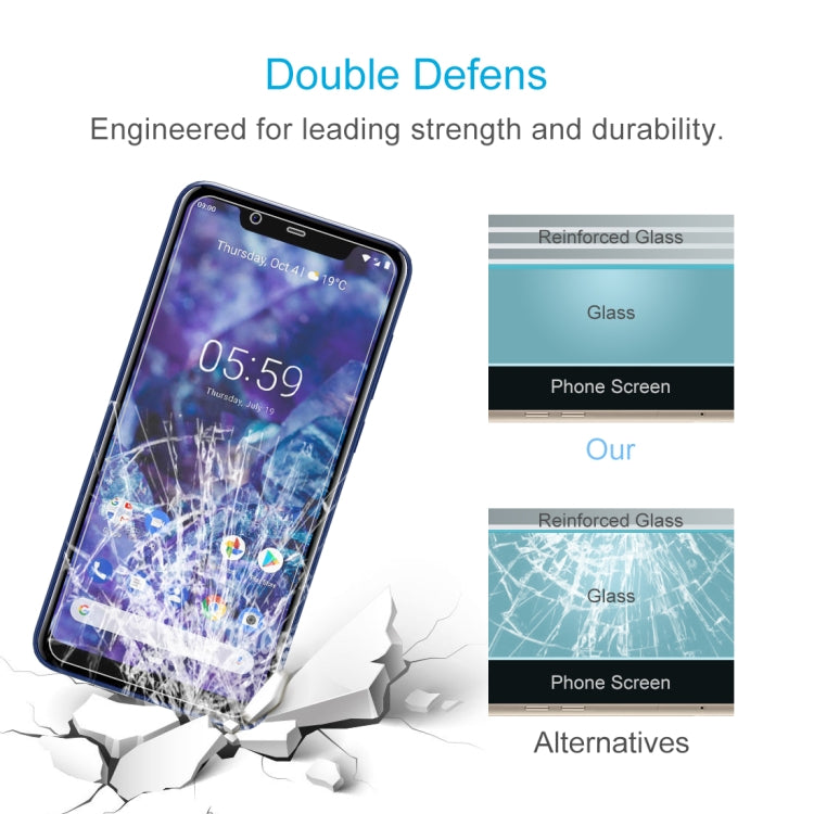 0.26mm 9H 2.5D Tempered Glass Film for Nokia 5.1 Plus (Nokia X5)