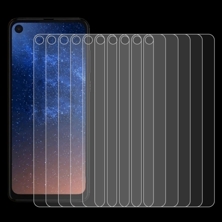 50 PCS 0.26mm 9H 2.5D Tempered Glass Film for Motorola Moto P50, No Retail Package