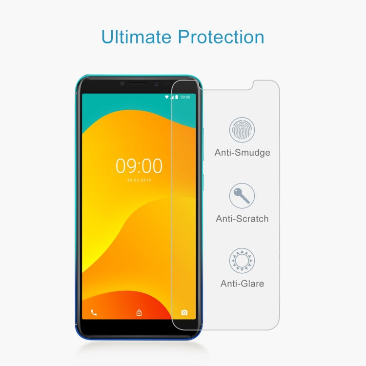 50 PCS 0.26mm 9H 2.5D Tempered Glass Film for Wiko Sunny4 Plus, No Retail Package