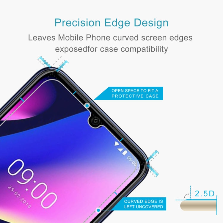 50 PCS 0.26mm 9H 2.5D Tempered Glass Film for Wiko View3, No Retail Package