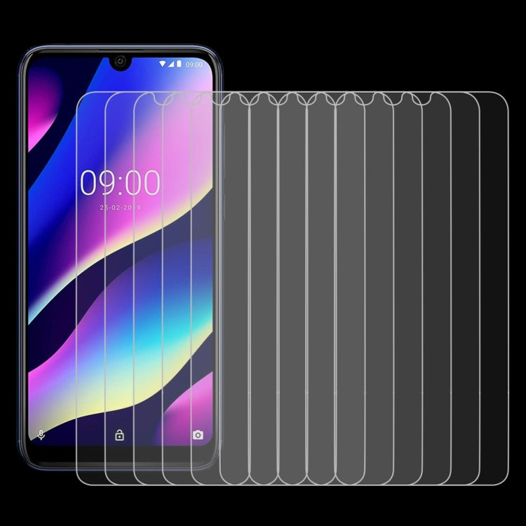 50 PCS 0.26mm 9H 2.5D Tempered Glass Film for Wiko View3, No Retail Package