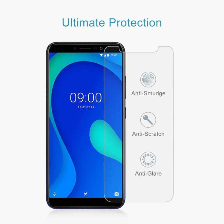 10 PCS 0.26mm 9H 2.5D Tempered Glass Film for Wiko Y80