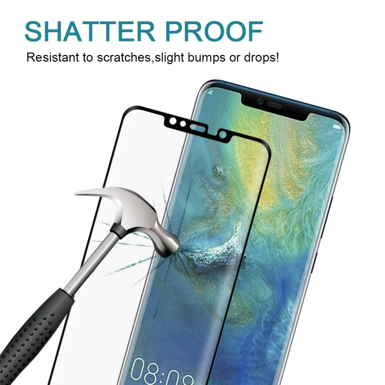 25 PCS 0.3mm 9H Surface Hardness 3D Curved Edge Full Screen Dust-proof Tempered Glass Film for Huawei Mate 20 Pro