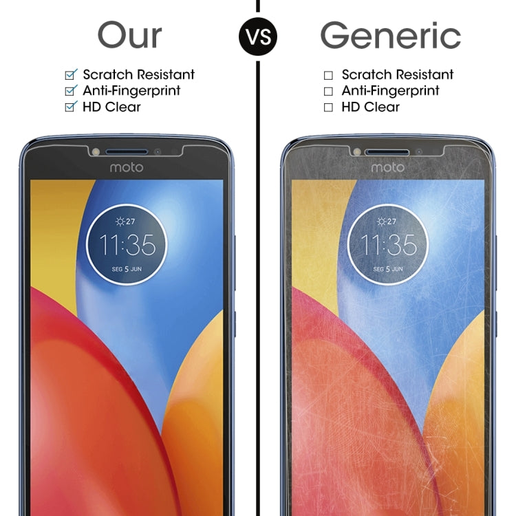 2 PCS for Motorola Moto E4 0.3mm 9H Surface Hardness 2.5D Explosion-proof Tempered Glass Non-full Screen Film