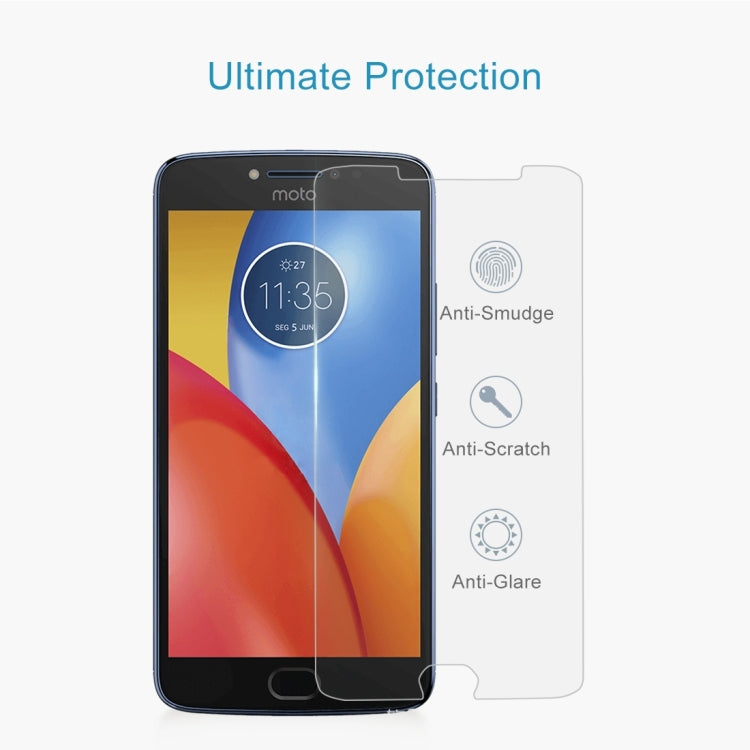 100 PCS for Motorola Moto E4 0.3mm 9H Surface Hardness 2.5D Explosion-proof Tempered Glass Non-full Screen Film
