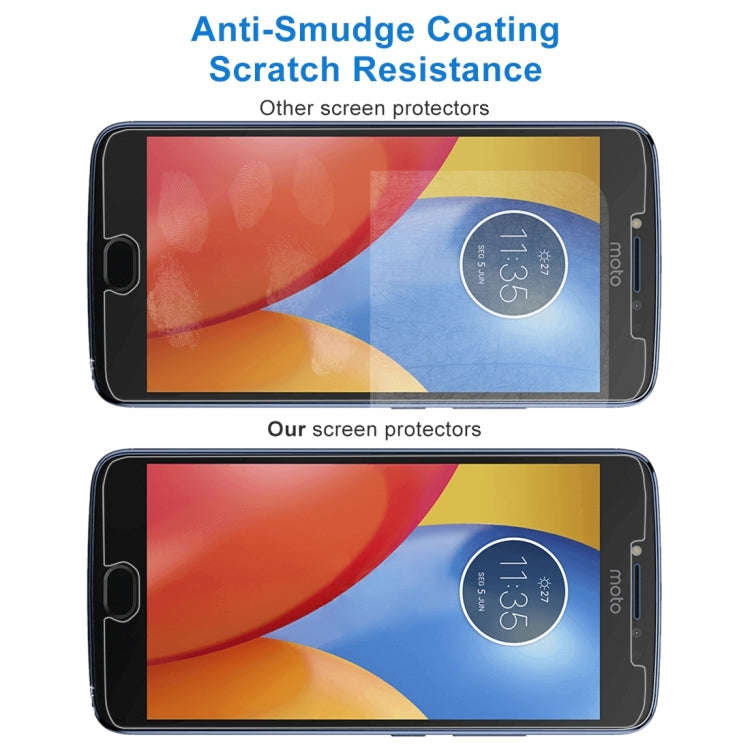 For Motorola Moto E4 Plus 0.3mm 9H Surface Hardness 2.5D Explosion-proof Tempered Glass Non-full Screen Film