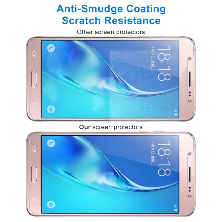 For Galaxy J5 (2017) / J530 (US Version) 0.3mm 9H Surface Hardness 2.5D Explosion-proof Tempered Glass Non-full Screen Film