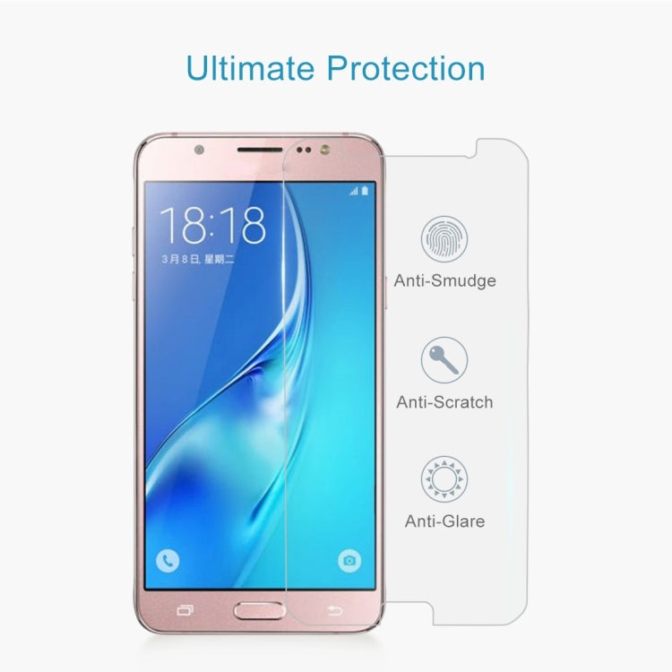 2 PCS for Galaxy J5 (2017) / J530 (US Version) 0.3mm 9H Surface Hardness 2.5D Explosion-proof Tempered Glass Non-full Screen Film