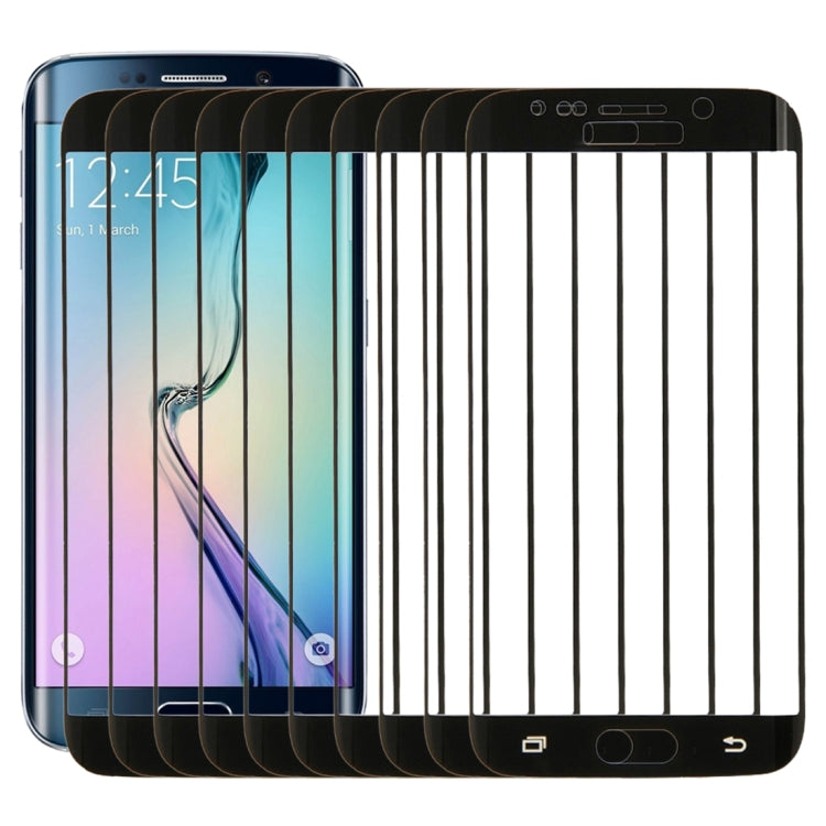 25 PCS For Galaxy S6 edge 0.3mm 9H Surface Hardness 3D Explosion-proof Colorized Electroplating Tempered Glass Full Screen Film