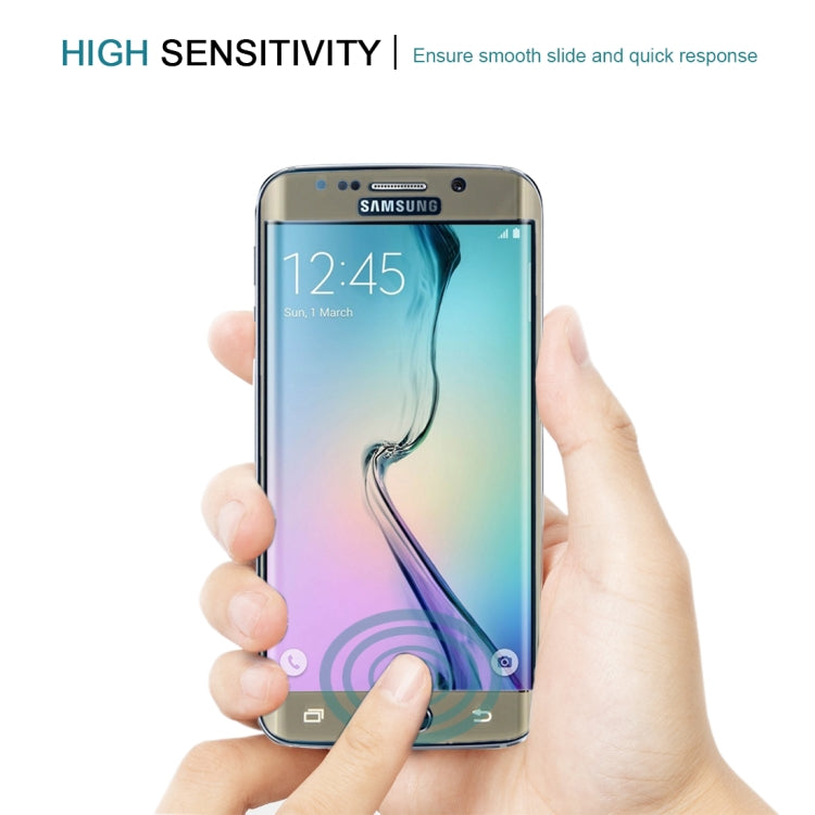 25 PCS For Galaxy S6 edge 0.3mm 9H Surface Hardness 3D Explosion-proof Colorized Electroplating Tempered Glass Full Screen Film