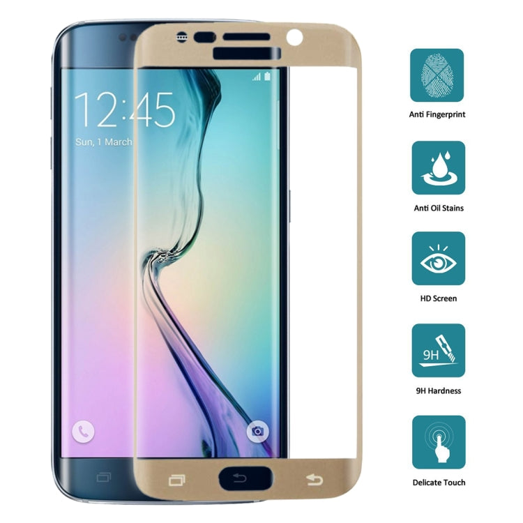 25 PCS For Galaxy S6 Edge 0.3mm 9H Surface Hardness 3D Curved Full Screen Cover Explosion-proof Tempered Glass Film
