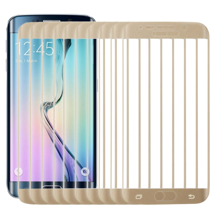 25 PCS For Galaxy S6 Edge 0.3mm 9H Surface Hardness 3D Curved Full Screen Cover Explosion-proof Tempered Glass Film