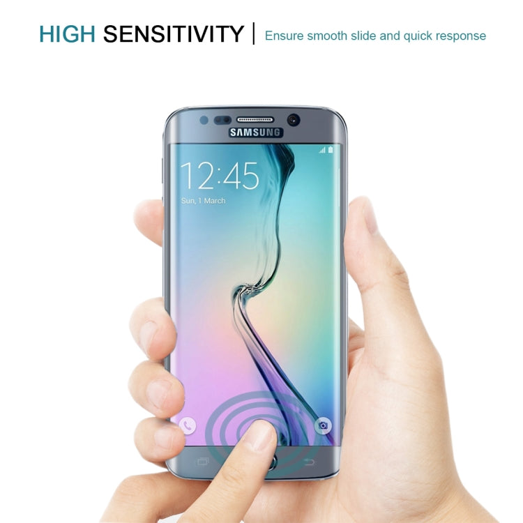 25 PCS For Galaxy S6 Edge 0.3mm 9H Surface Hardness 3D Curved Full Screen Cover Explosion-proof Tempered Glass Film
