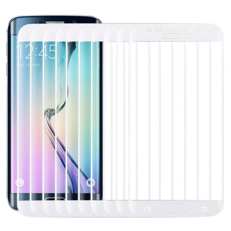 25 PCS For Galaxy S6 Edge 0.3mm 9H Surface Hardness 3D Curved Full Screen Cover Explosion-proof Tempered Glass Film