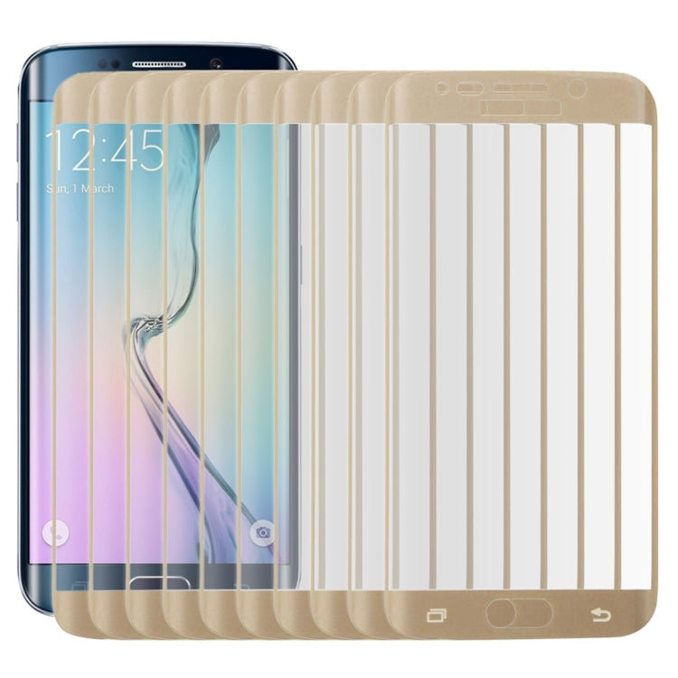 25 PCS For Galaxy S6 Edge 0.2mm 9H Surface Hardness 3D Curved Surface Full Screen Cover Explosion-proof Tempered Glass Film