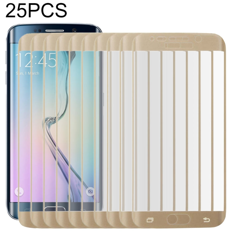 25 PCS For Galaxy S6 Edge Plus / G928 0.3mm 9H Surface Hardness 3D Curved Surface Full Screen Cover Explosion-proof Tempered Glass Film