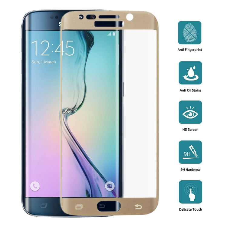 25 PCS For Galaxy S6 Edge Plus / G928 0.3mm 9H Surface Hardness 3D Curved Surface Full Screen Cover Explosion-proof Tempered Glass Film