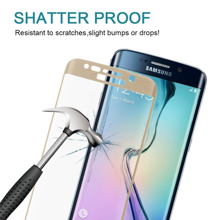 25 PCS For Galaxy S6 Edge Plus / G928 0.3mm 9H Surface Hardness 3D Curved Surface Full Screen Cover Explosion-proof Tempered Glass Film
