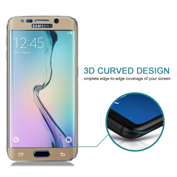 25 PCS For Galaxy S6 Edge Plus / G928 0.3mm 9H Surface Hardness 3D Curved Surface Full Screen Cover Explosion-proof Tempered Glass Film