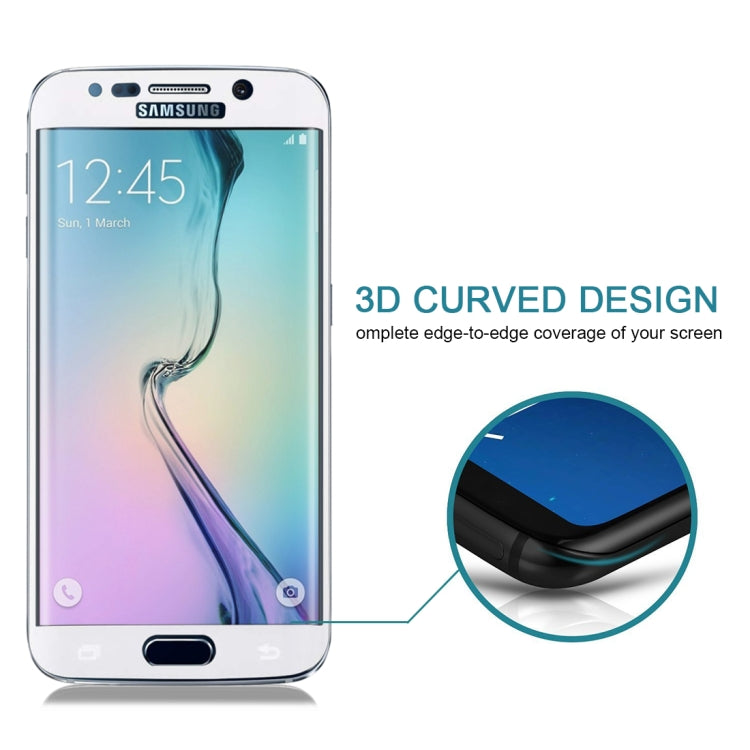 25 PCS For Galaxy S6 Edge Plus / G928 0.3mm 9H Surface Hardness 3D Curved Surface Full Screen Cover Explosion-proof Tempered Glass Film
