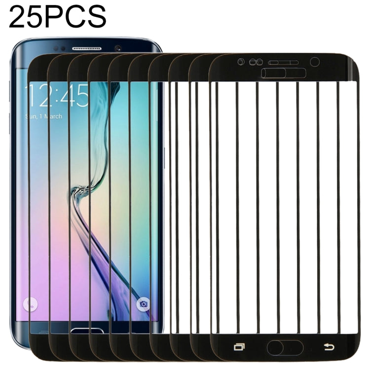 25 PCS For Galaxy S6 Edge Plus / G928 0.3mm 9H Surface Hardness 3D Explosion-proof Colorized Electroplating Tempered Glass Full Screen Film
