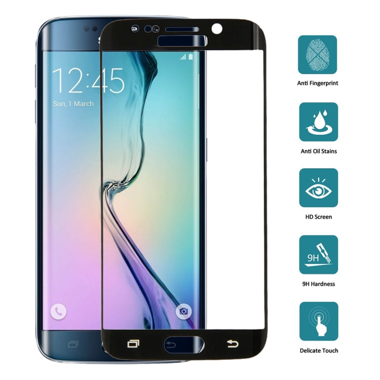 25 PCS For Galaxy S6 Edge Plus / G928 0.3mm 9H Surface Hardness 3D Explosion-proof Colorized Electroplating Tempered Glass Full Screen Film