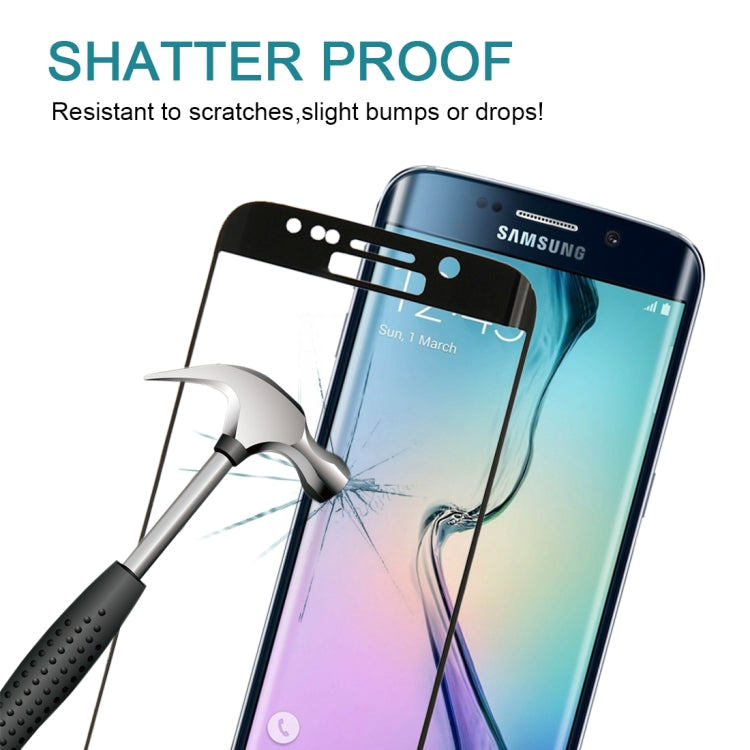 25 PCS For Galaxy S6 Edge Plus / G928 0.3mm 9H Surface Hardness 3D Explosion-proof Colorized Electroplating Tempered Glass Full Screen Film