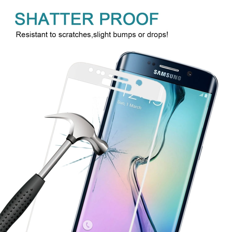 25 PCS For Galaxy S6 Edge Plus / G928 0.3mm 9H Surface Hardness 3D Explosion-proof Colorized Electroplating Tempered Glass Full Screen Film