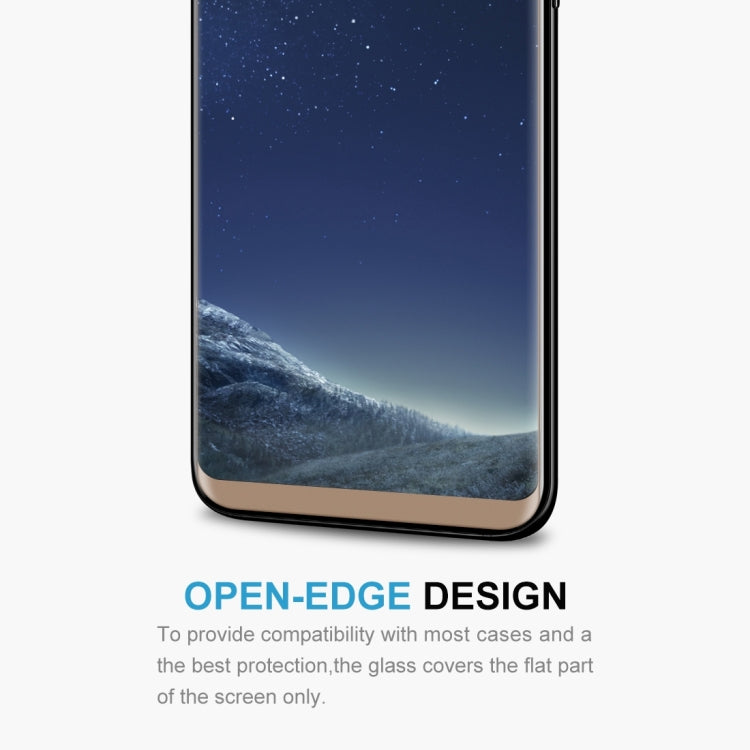 25 PCS For Galaxy S8 Plus / G955 0.26mm 9H Surface Hardness 3D Explosion-proof Non-full Edge Glue Screen Curved Case Friendly Tempered Glass Film